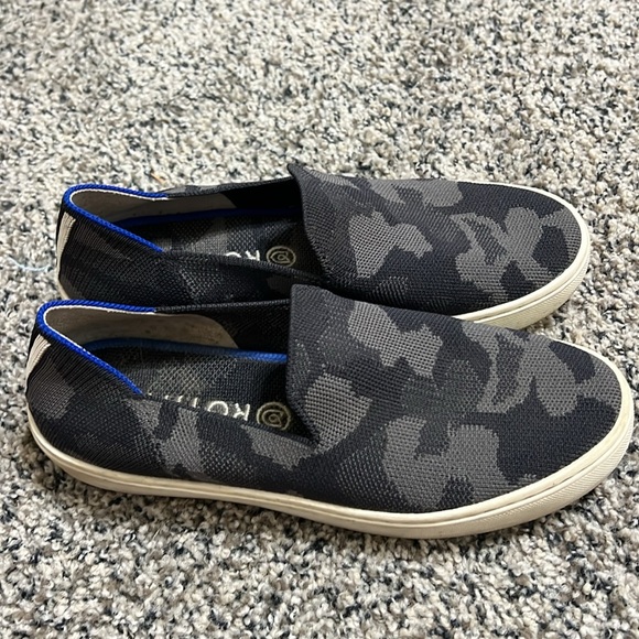 Rothy’s Original Slip On Sneaker Grey Camo - Picture 3 of 7